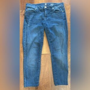 7 for all mankind women’s cropped gwenevere jeans Sz 30 waist denim